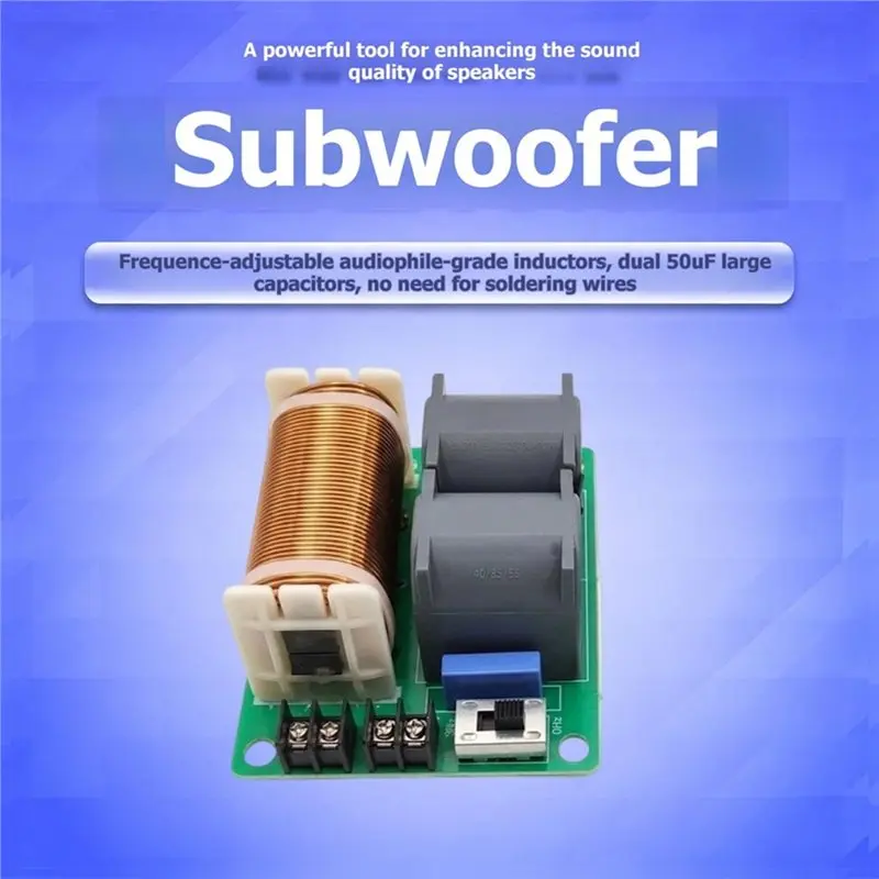 T82C Hot Sale-Adjustable Frequency Point Subwoofer Speaker 1500W Bass Frequency Distributor Adjustable Divider