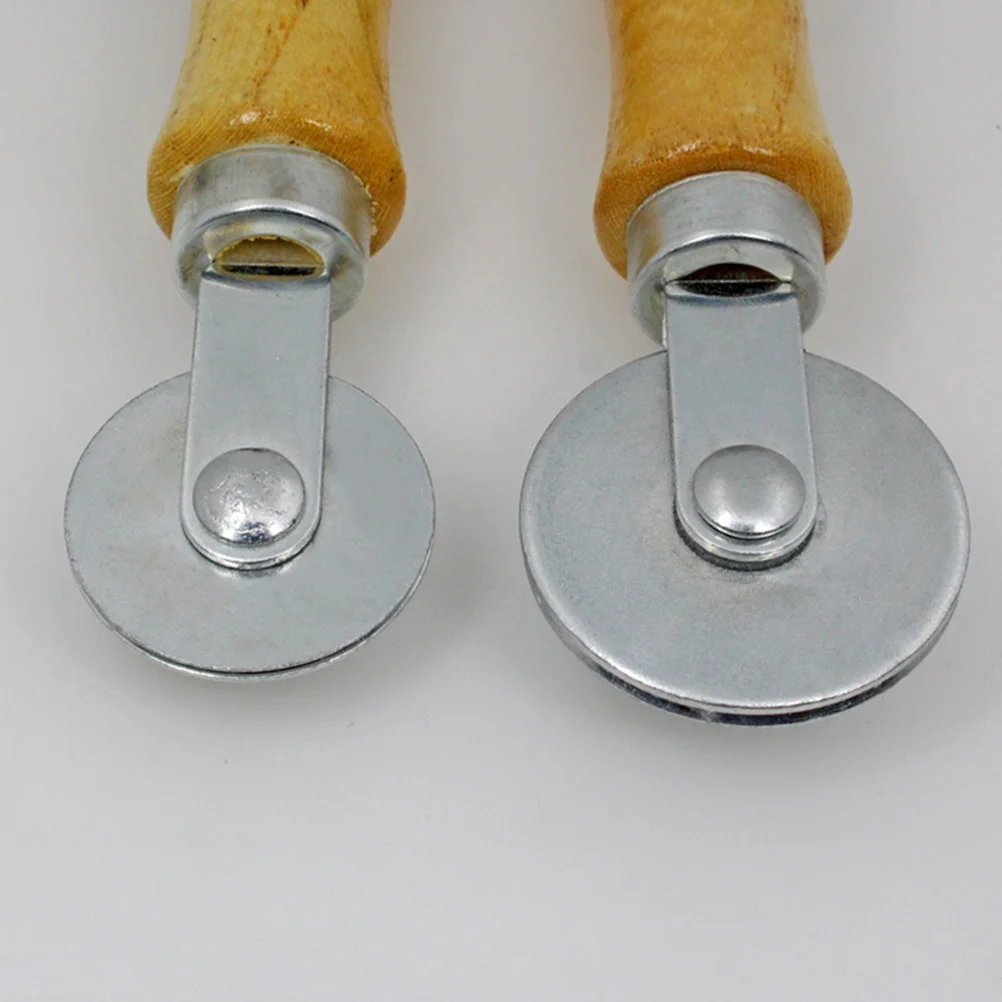 

Window Screen Roller Professional Alloy Double Head Pressure Bar Tool Comfortable Wooden Handle Window Screen Installation