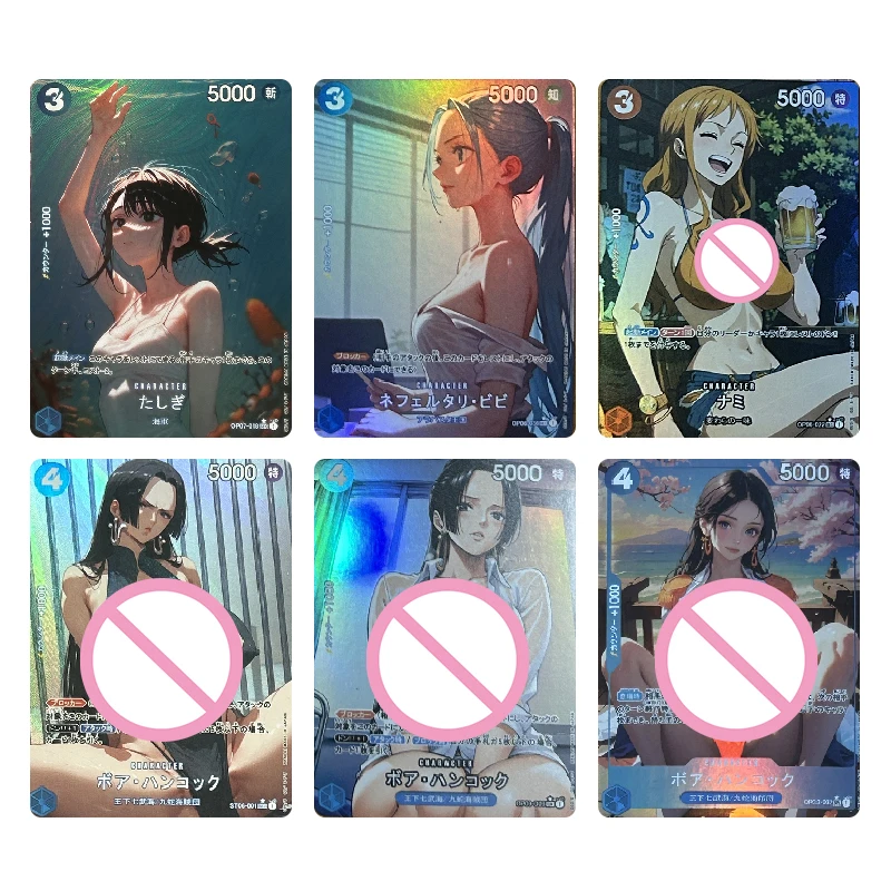 

Diy Anime Character Collectible Homemade Cards Yamato Nefertari D. Vivi Nami Nico Robin Anime Cartoon Toys Gift