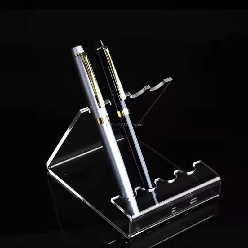  Space Saving Desk Pen Organiser Multifunctional Clear Acrylic Fountain Pen Display Stand for Cosmetic Tools Storage