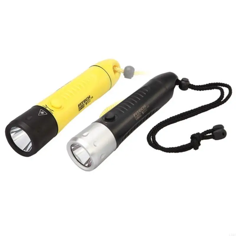 L9BE Waterproof LED Flashlanp Underwater Lights 3 Modes for Underwater Sport 2 Colors
