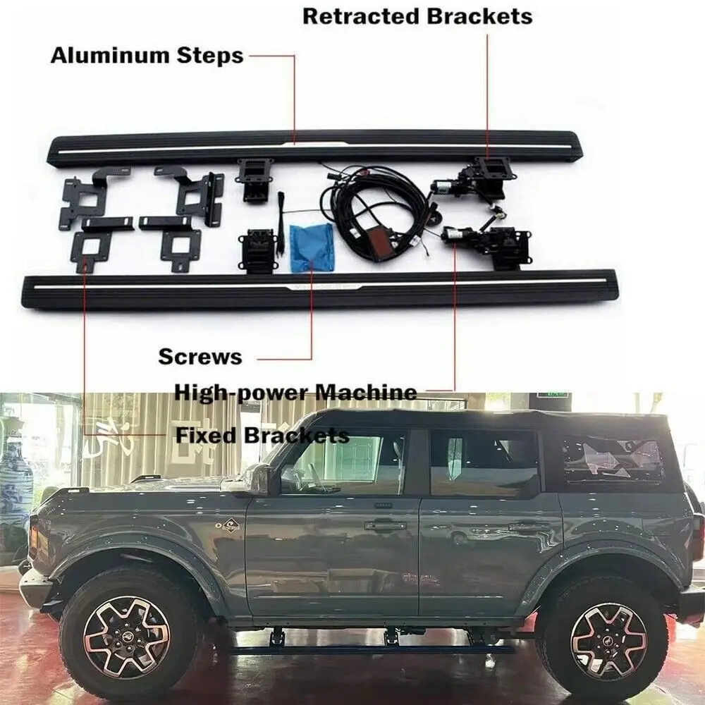 

Fits for Ford Bronco Sport 2021-2024 Deployable Electric Running Board Side Step