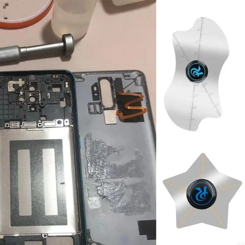 M7DA 5 In 1 Curved Screen Disassembly Card Stainless Steel Metal Pry Piece Opening Hand Tool for Maintenance