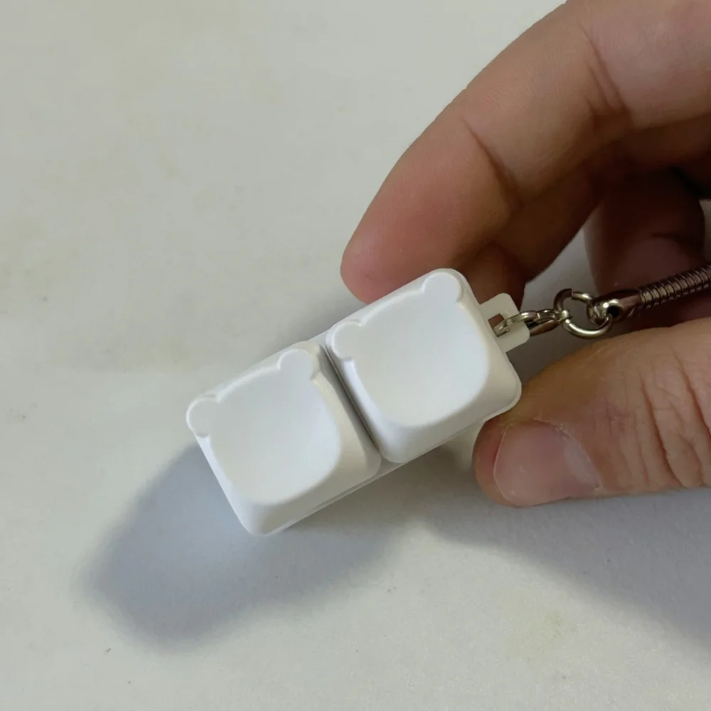 

Расслабляющий брелок с 2/3/4/9 клавишами, кнопка для снятия стресса, брелок для снятия стресса, снимающий стресс, зажим в виде головы медведя