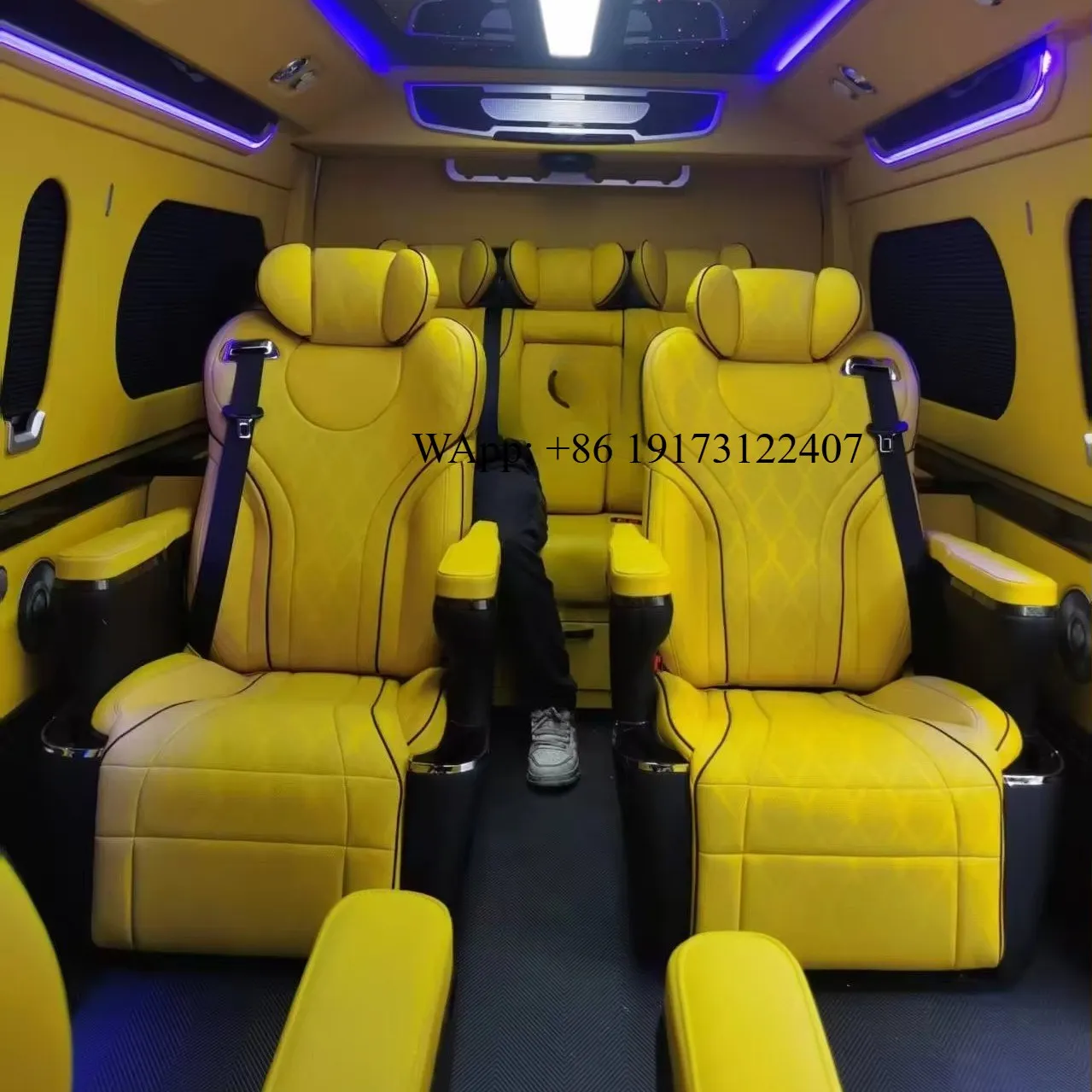 NEW Van Seat Car Interior Upgrade Complete Modification Plan Luxury Accessory Headlight Kit  Hiace Van