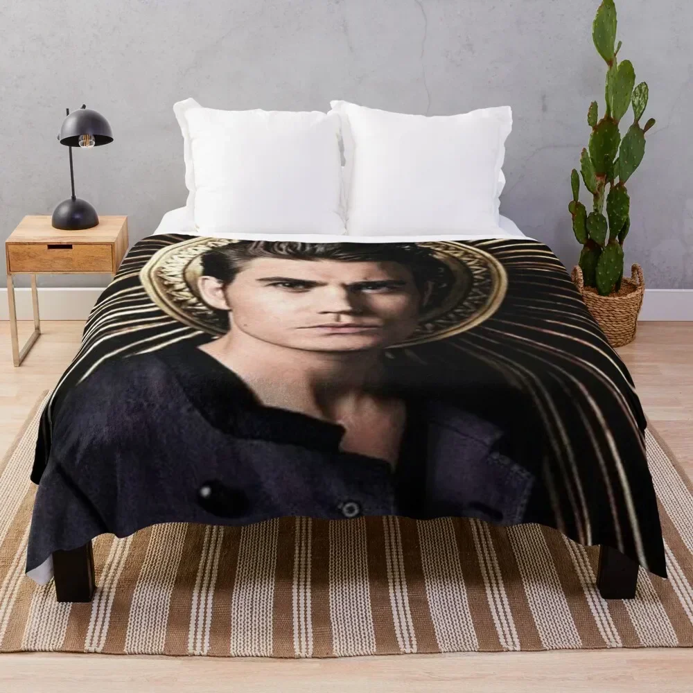 Paul Wesley Throw Blanket Warm Comfortable Blanket Gift for Parents Friends