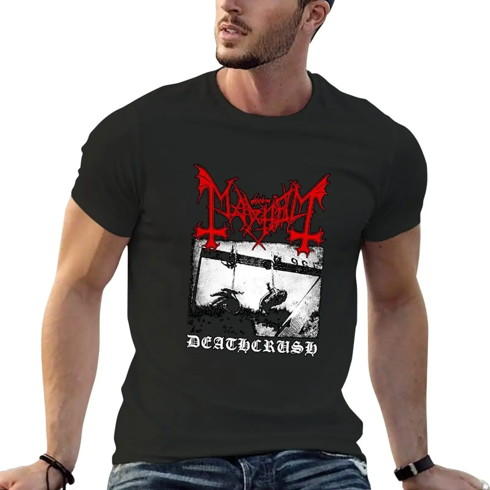 New Mayhem Deathcrush Euronymous Dead Varg T-Shirt graphics t shirt Anime t-shirt men graphic t shirts