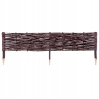 KADAX Garden Palisade Wicker RPM Lawn Fence 100x20 cm High Fence