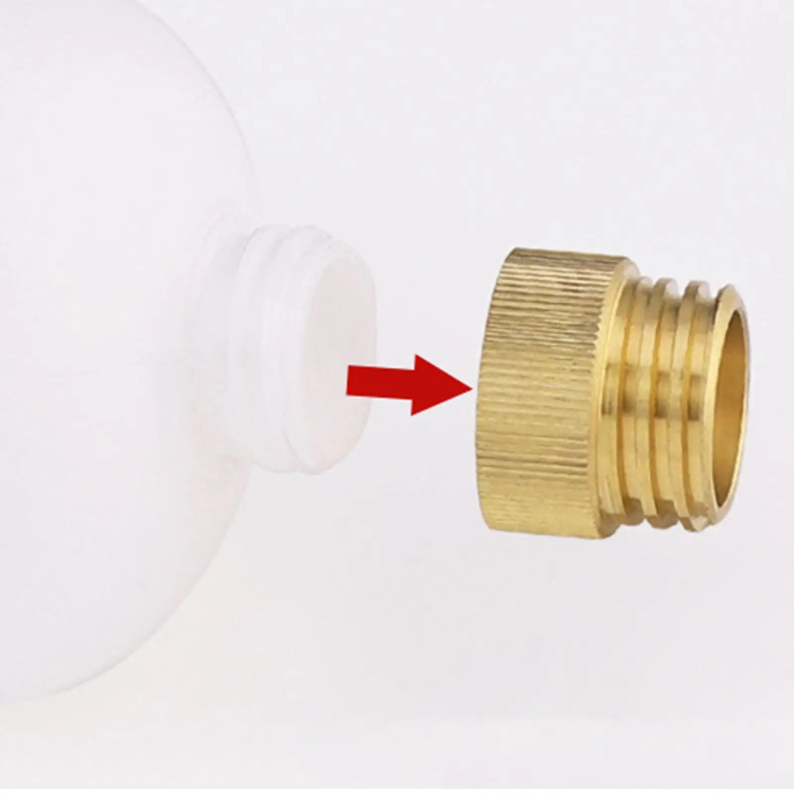 Brass Pressure Washer Foam Adapter Anti Slip Design Quick Conversion Fitting for Switches Handle with Valve Cleaning
