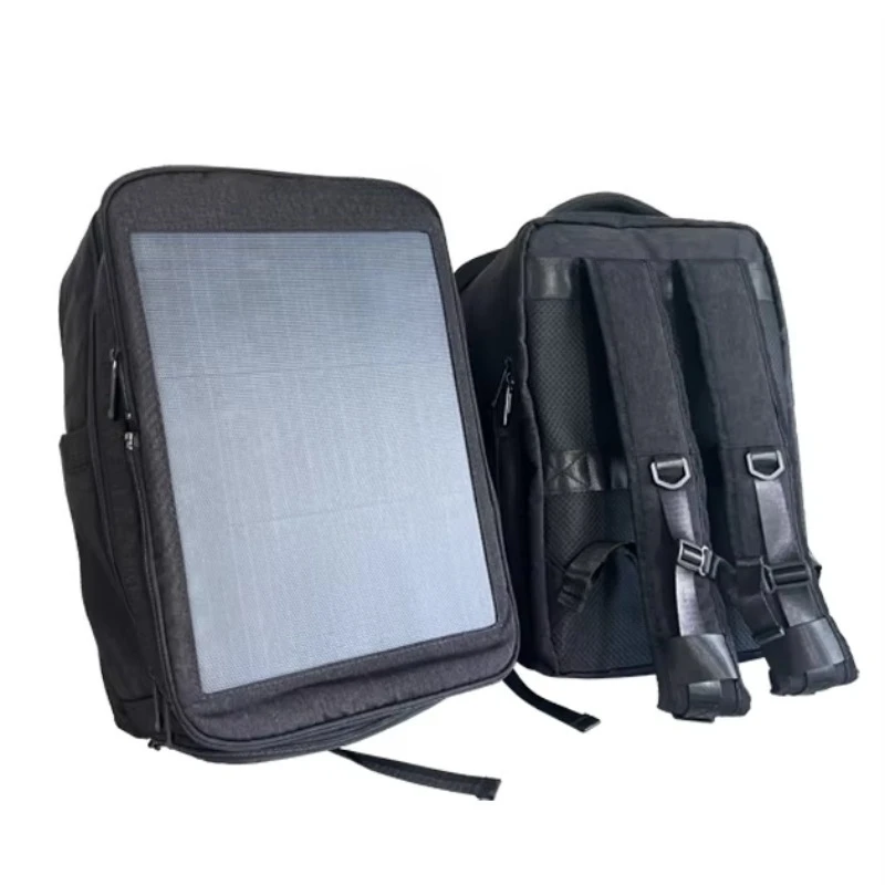 

20L waterproof mountaineering backpack with 14w solar panels, solar panel backpack type