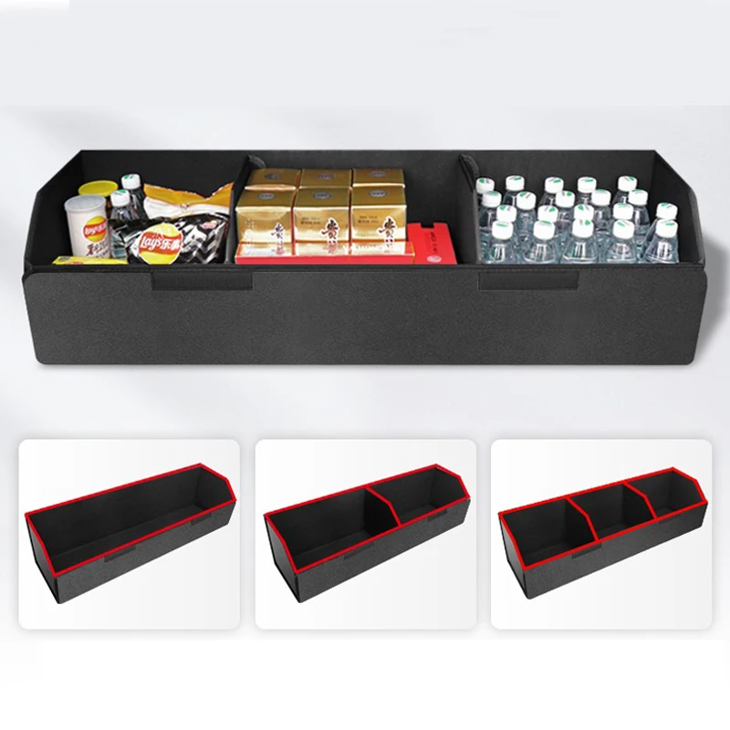 Custom Size Car Trunk Organizer Box Large Capacity leather Trunk Storage Box For Tesla Model 3 Model Y Model X Car Accessories