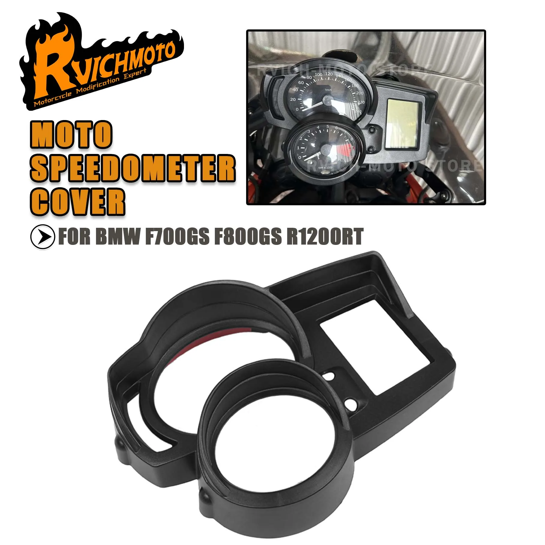 F800GT/R Motorrad-Tachometer-Schutzabdeckung für BMW F800GS F700GS F650GS R1200R Instrumenten-Messgerät-Schutzgehäuse Sonnenblenden-Hülle