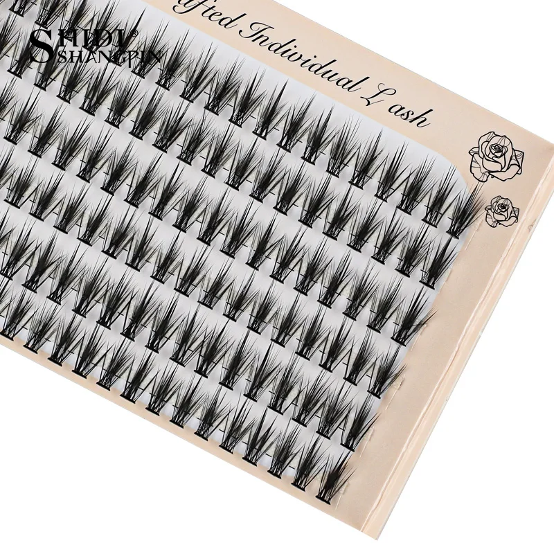 1 Box Wimpernverlängerungs-Bundles, vorgefertigte C-Curl-Wimpern, natürliche Cluster-Wimpern, Einzelwimpern, Make-up-Tool, Faux Cils XMX – Detail 4