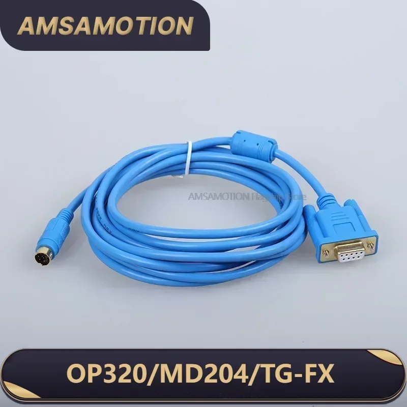 OP320-FX For Xinje MD204L OP320 OP320-A TG TH Touch Panel HMI Connect Mitsubishi FX Series PLC Programming Cable MD204-FX