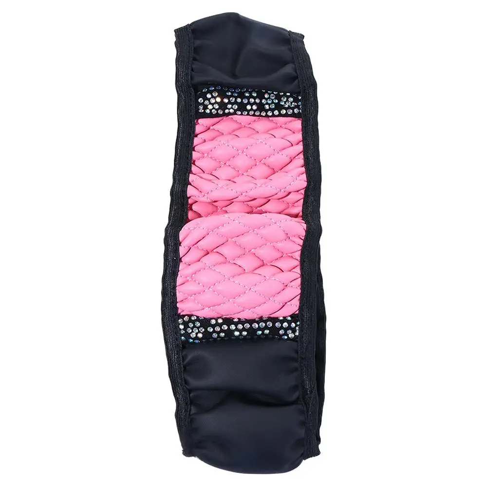 الماس رصع السيارات الديكور غطاء عجلة قيادة السيارة الملحقات الداخلية عجلة القيادة كم عجلة القيادة حامي #3