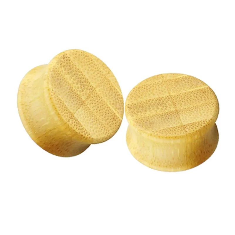 1 Pair European and American Punk Solid Bamboo Ear Expansion Accessories Human Body Piercing Hollow Ear