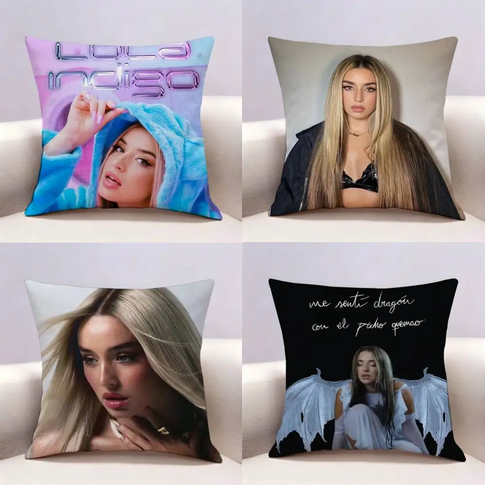 Singer lola Indigo Dragon  Double-sided print Pillow Case Pattern Printed Pillowcase For Living Room Sofa Cushion Cover