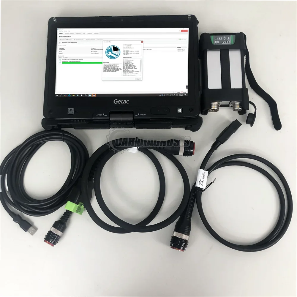 vocom 2+ Tough Vocom II 88894400 Premium Tech Tool DEV2 for Renault Construction Truck Diagnostic Tool wheel loader excavator