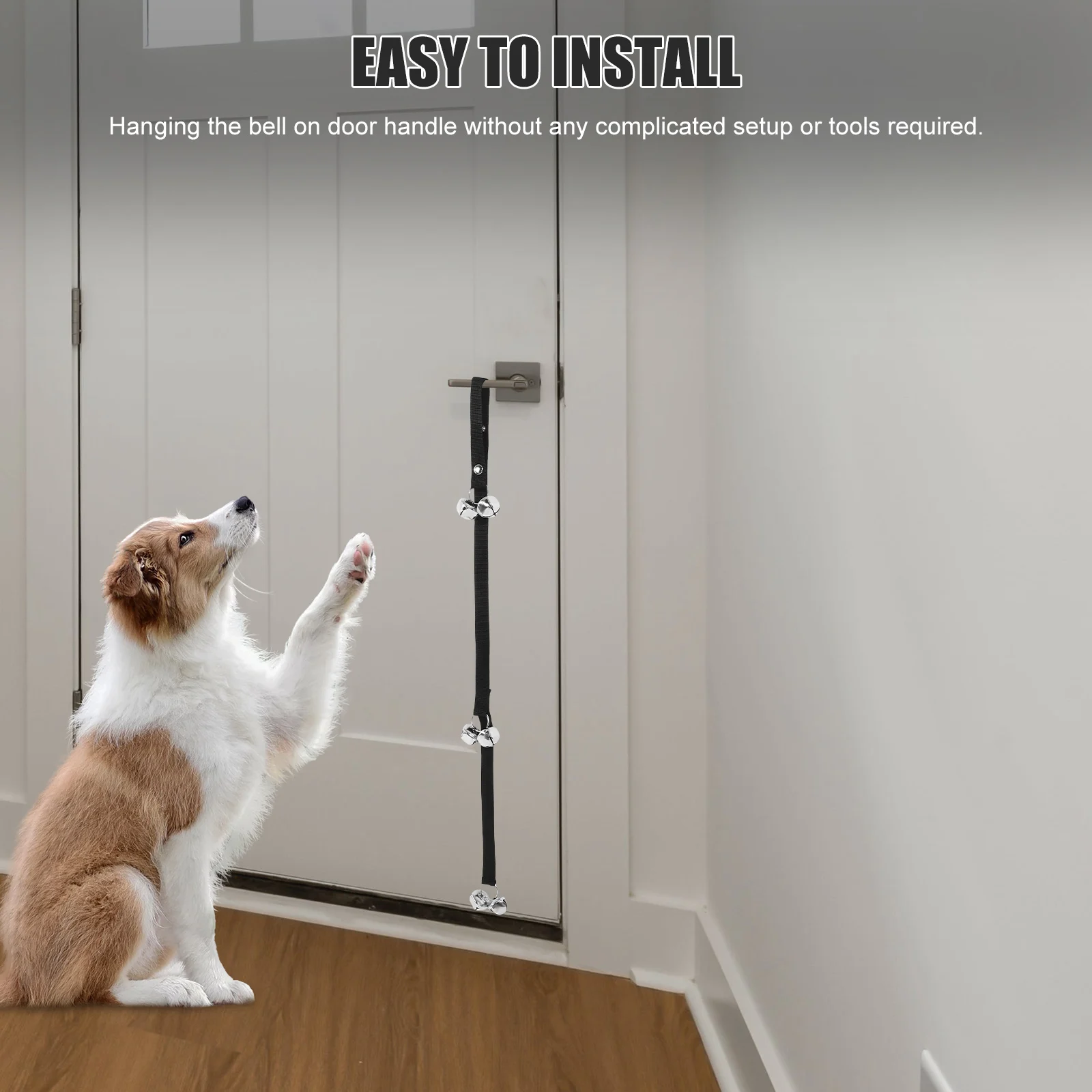 

for Dogs Hanging Bells Dog Training Bell Portable Pet Doorbell Delicate Doorbell Line Easy Installation Without Tools Household