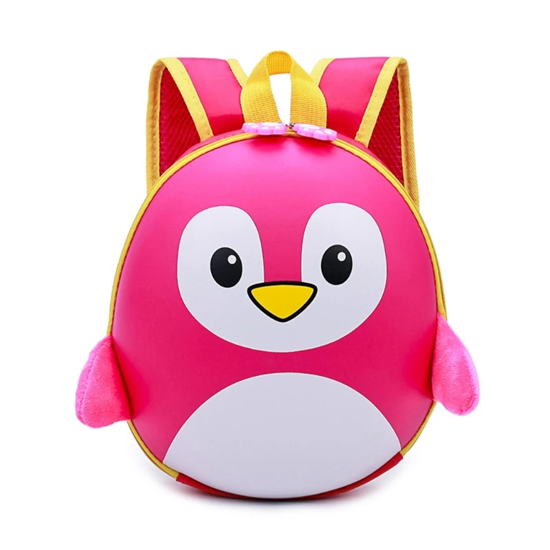 Bebê crianças menino menina pinguim mochila casual desenhos animados pequeno ombro saco escola d5qf