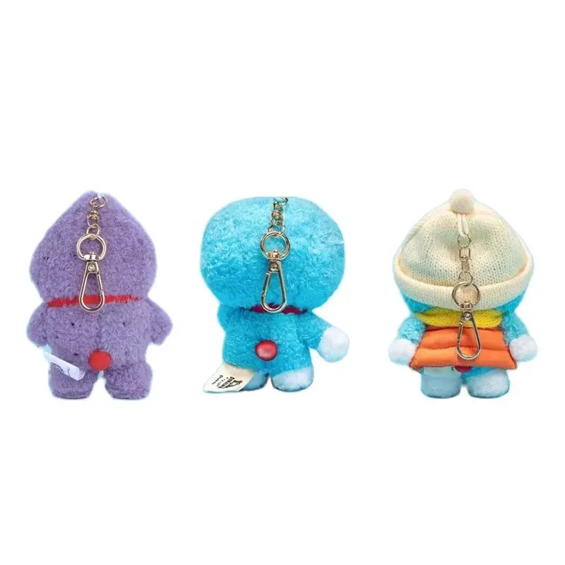 Cartoon Cute Doraemon Jingle Cat Pendant Purple Potato Plush Pendant Keychain Pendant Gift Ornament Birthday Gift Christmas