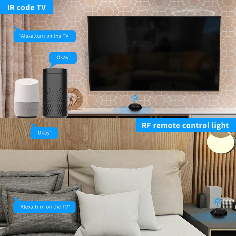 Tuya WIFI IR جهاز تحكم عن بعد عالمي أتمتة المنزل الذكي أجهزة التحكم عن بعد بالأشعة تحت الحمراء لمكيف الهواء التلفزيوني
