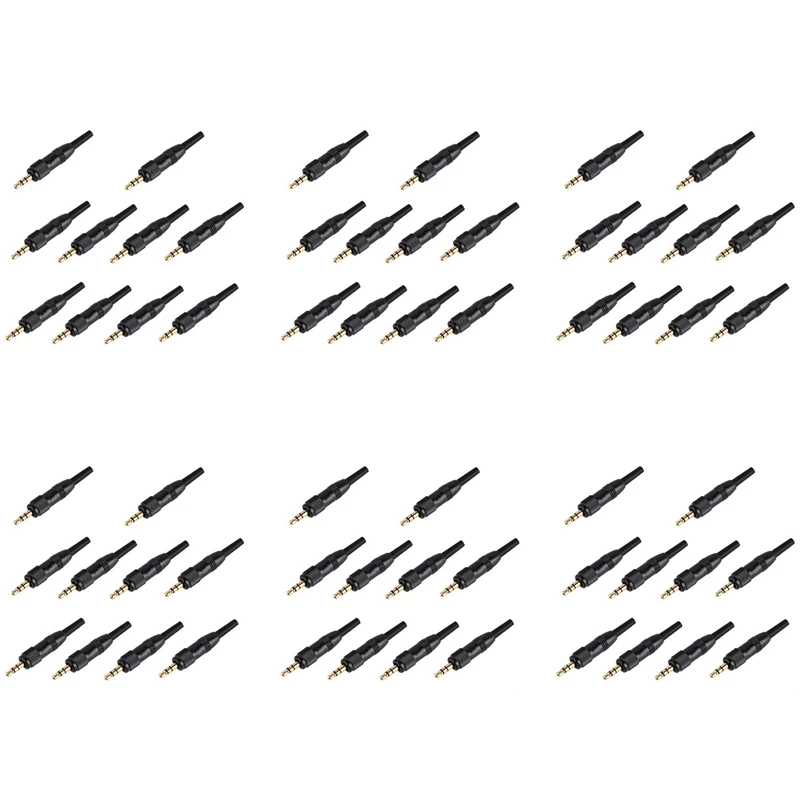 

60Pcs 3.5Mm Stereo Screw Locking Audio Lock Connector For Sennheiser For Sony Nady Audio2000s Mic Spare Plug Adapter