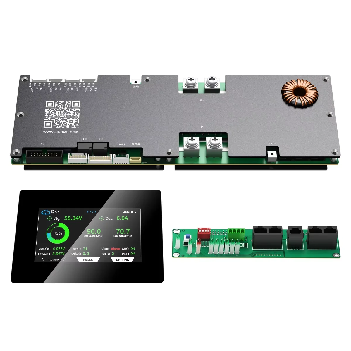 JKBMS JK-PB2A16S20P 200A Smart BMS 16S 48V