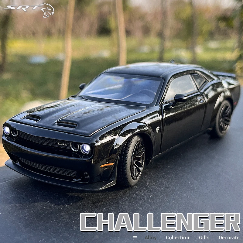 1:32 Dodge Challenger SRT Demon Simulation Car Of Model Alloy Toy Car Muscle Vehicle Children Classic Metal Cars Birthday Gifts