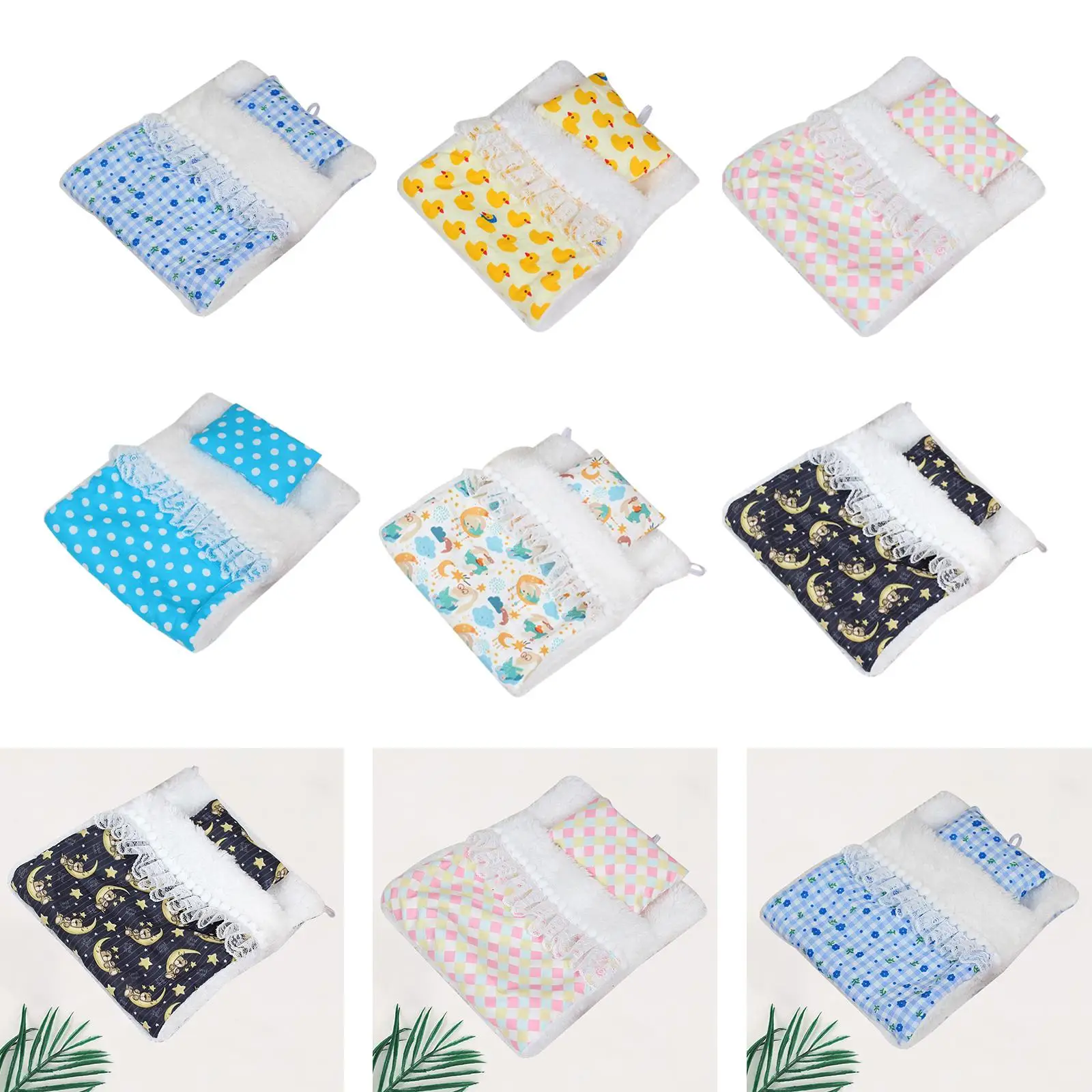 Akcesoria do łóżek dla lalek Dekoracje do domków dla lalek Akcesoria DIY Zabawa w udawanie dla lalek o wysokości 15 cm i 17 cm Łóżka piętrowe dla lalek Kołyski dla lalek Akcesoria