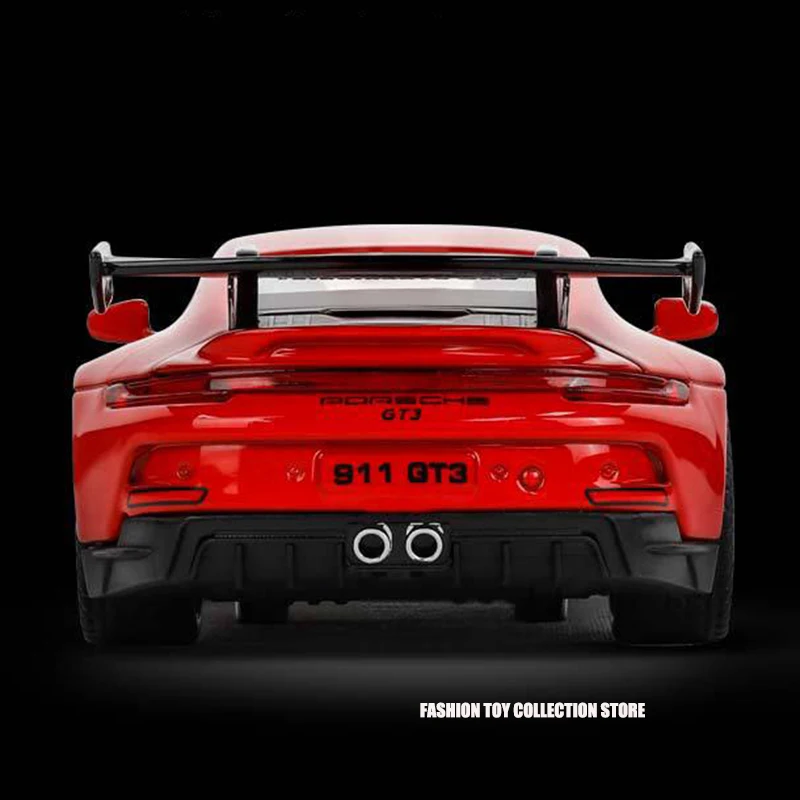 1: 32 Parsche 911 GT3 sport Alloy Car Model Diecasts Toy With Sound and Light Vehicles Decoration Toys For Kids Gift