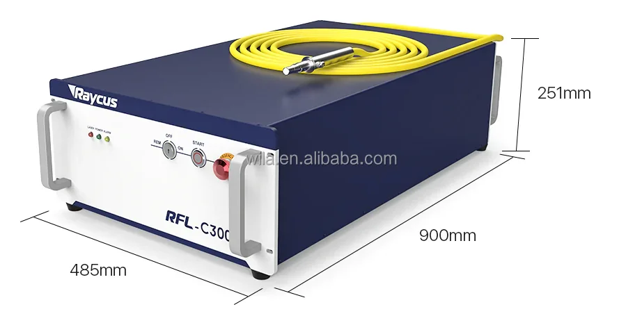 Sorgente laser a fibra ad alta potenza Raycus Sorgente laser a fibra da 3000 W per accessori per parti di macchine da taglio laser
