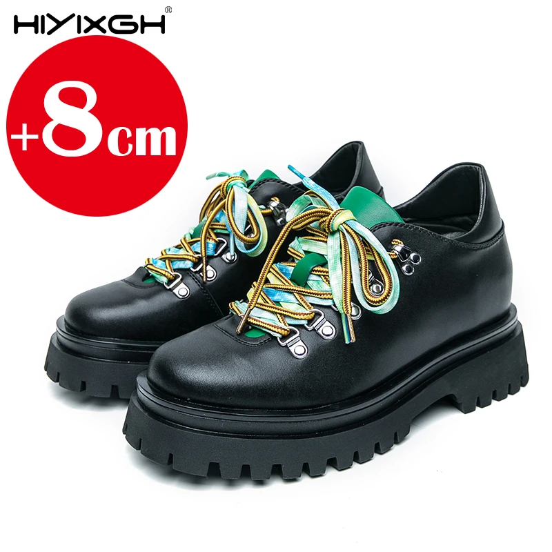 

Leather Shoes 8cm Casual Business Shoes for Men Fashion Dress Tenis De Hombre Moccasins Mokasin Tenis Designer sneakers
