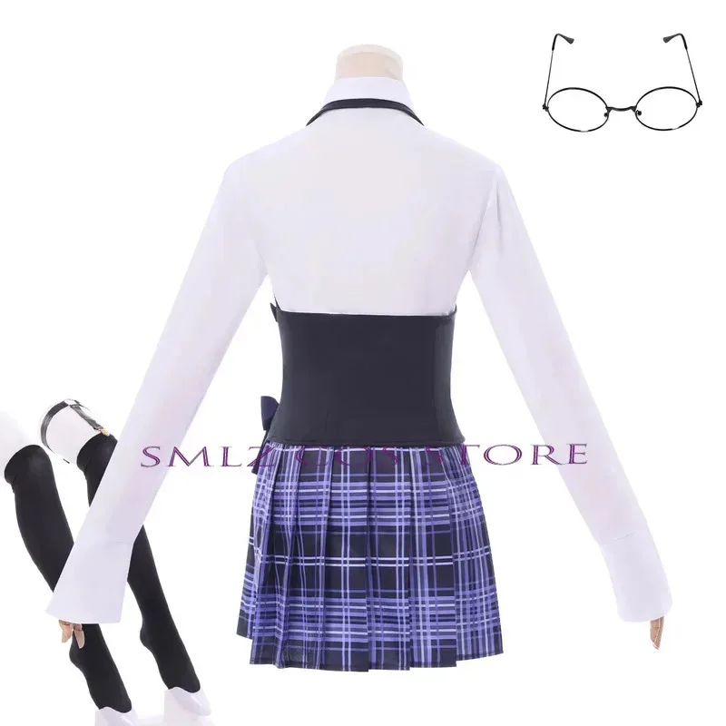 2025 22 A888Game Naraka: Bladepoint Tarka Ji Косплей Костюм Школьная форма Юбка Топ Парик Костюм Хэллоуин Вечеринка Аниме Наряд для