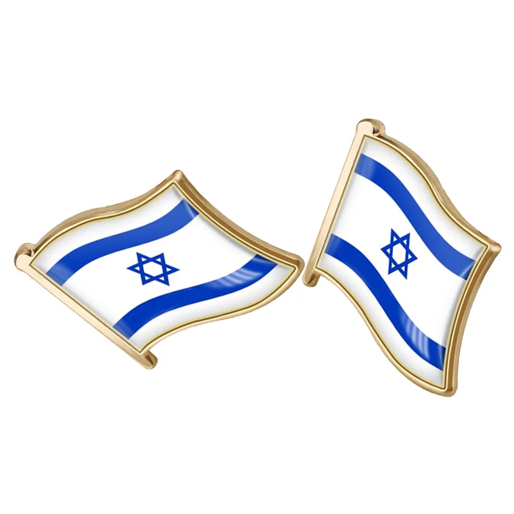 Israel Brooch Lapel Pins Aesthetic Metal Flag For Backpacks Clothing Bags Shirt