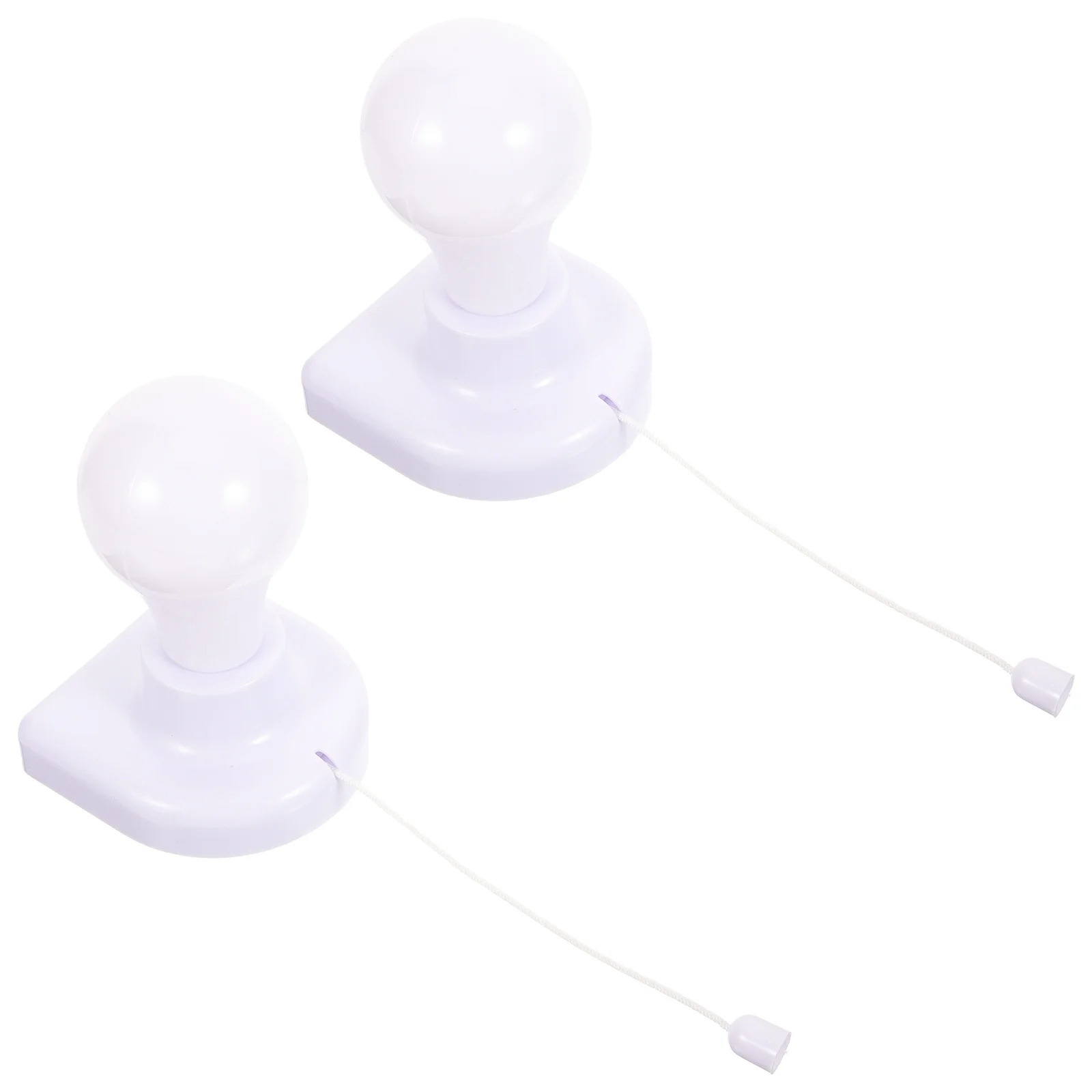 

2Pcs LED Rope Pull Night Light Small Durable Plastic Wall Switch Light for Closet Bedroom Drawer Soft Flicker Free Lamp