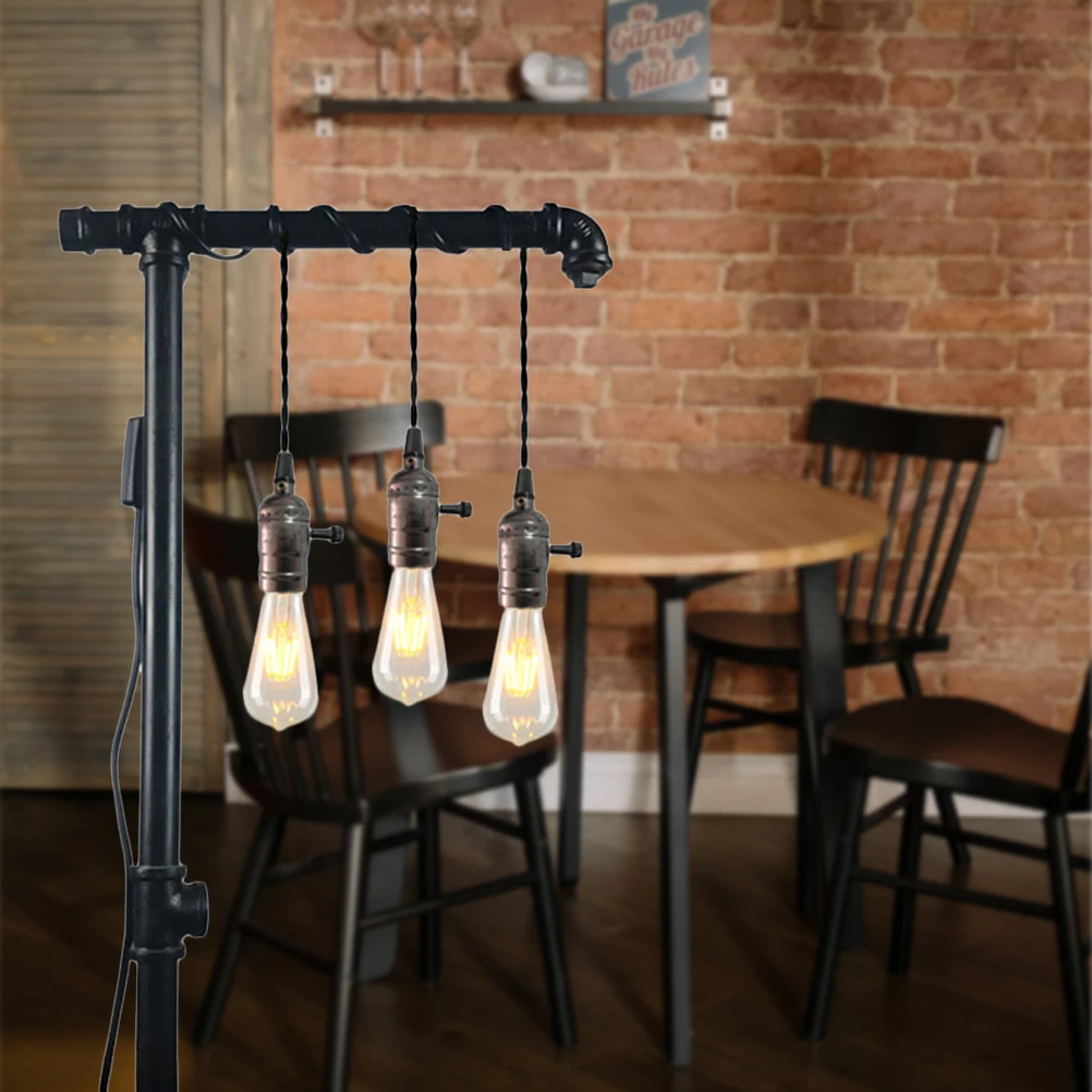 

Retro Industrial Pendant Lights Hanging Lamp 3 Socket Plug Cord Long Wire Vintage Cafe Bar Lighting Fixtures Gifts Packaging