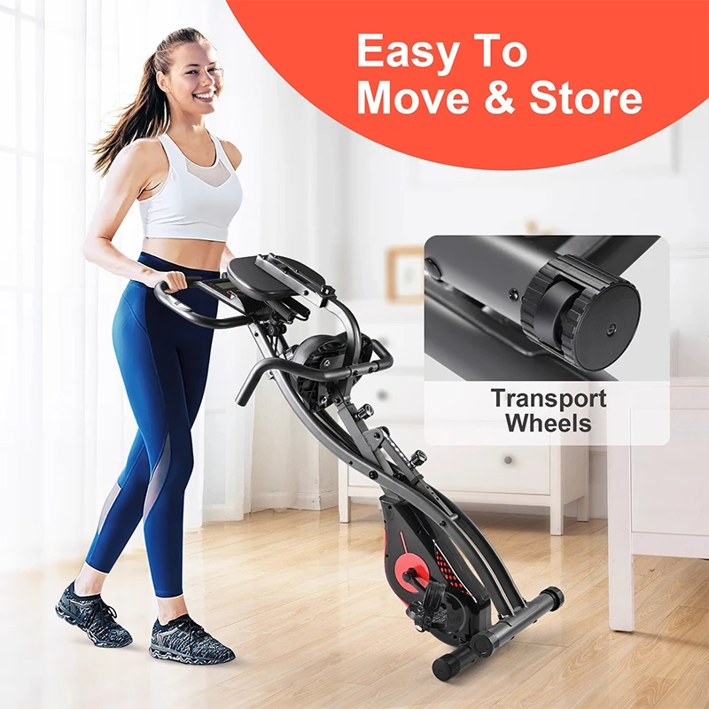 Home exercise bike magnetically controlled pedal bicycle foldable spinning bicycle indoor sports equipment