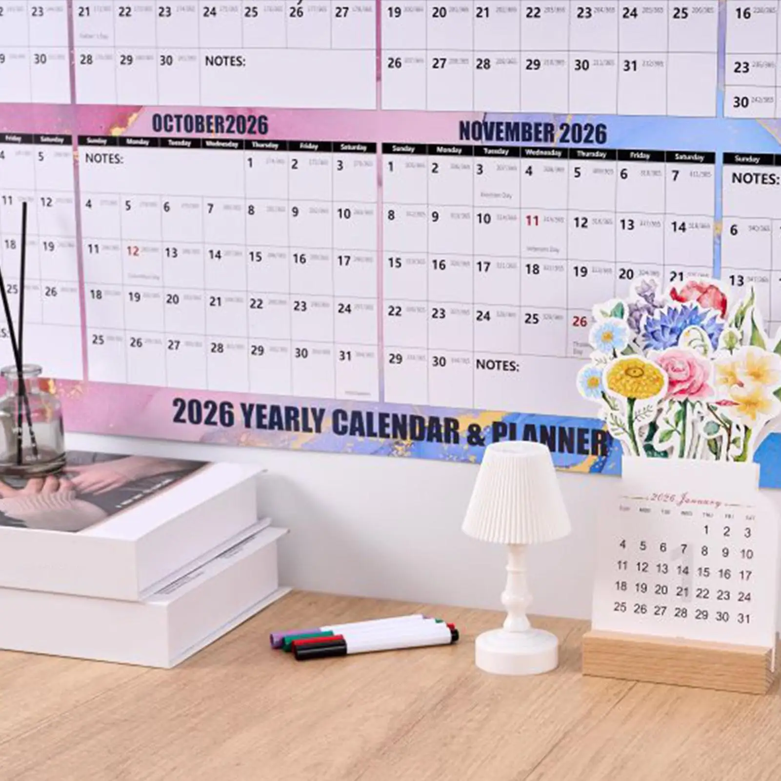 

Calendar 2026 Thick Paper Smooth Writing Paper Calendar 2026 School Supplies For Marking Planner Schedule Planning Home Entryway