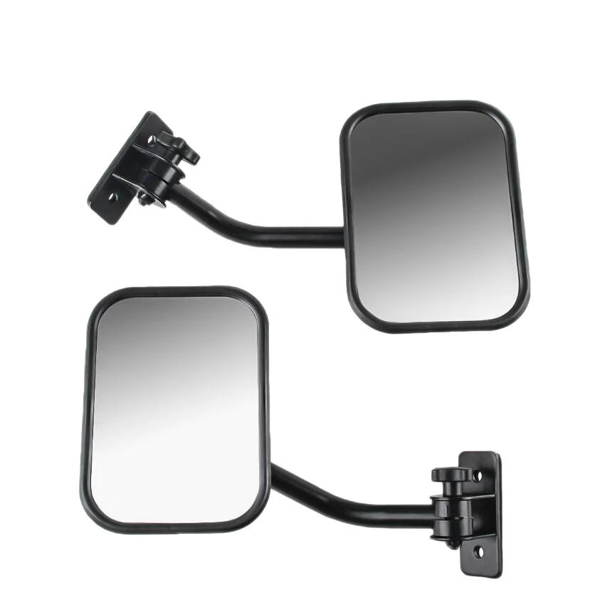 

Doors Off Mirrors For Jeep Wrangler Tj, Jk, Lj Quick Release Side Mirrors Black 2Pack