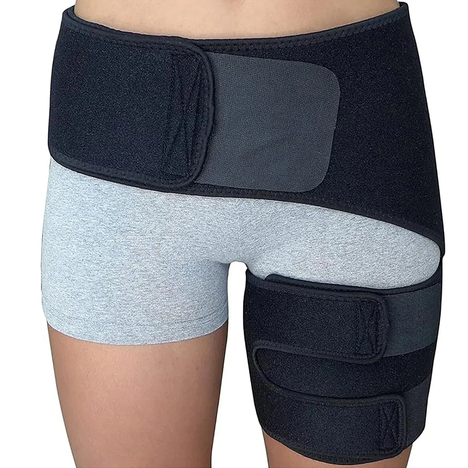 

1Pc Groin Hip Brace Thigh Support Compression Wrap Belt Adjustable Sport Protect Hamstring Muscles Joints Bodybuilding Women Men