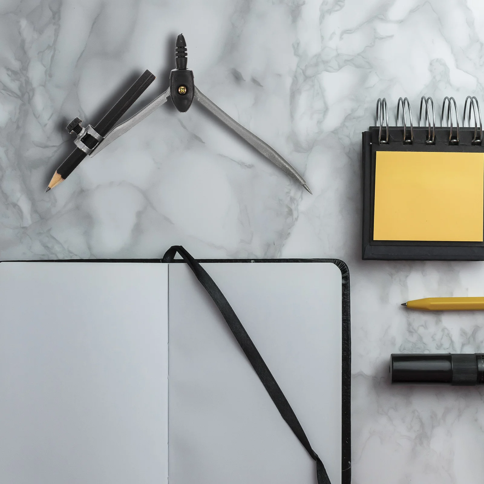 Professional Compass for Geometry Precision Compass with Pencil Holder for Math Drafting