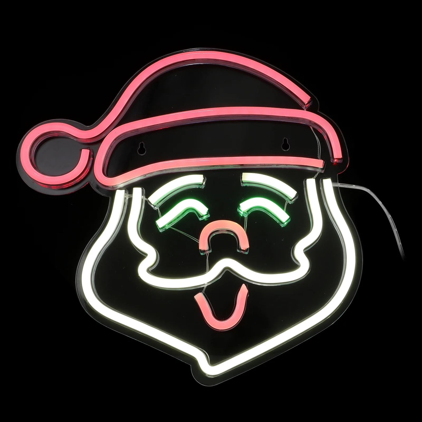 

Durable Santa Shaped LED Neon Light USB Powered Premium Plastic Shell Gentle Light Indoor Decorative Lamp Decorative LED Lamp