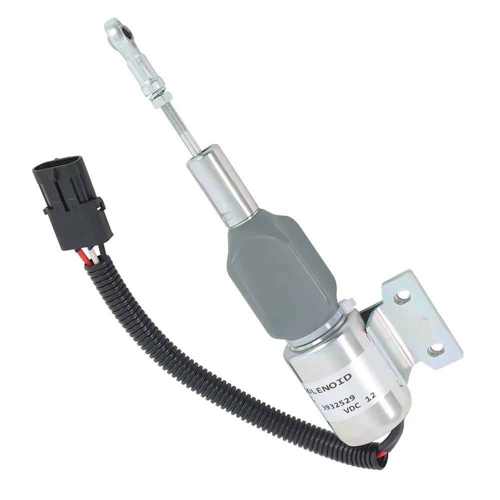 Diesel Engine Maintenance Diesel Engine Valve 12V Solenoid Valve Standard Size Construction Machinery Use Galvanized Housing