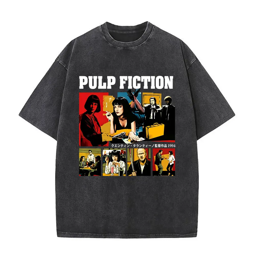 classic-vintage-quentin-tarantino-movie-pulp-fiction-washed-t-shirt-men-women-casual-oversized-t-shirts-men's-retro-streetwear