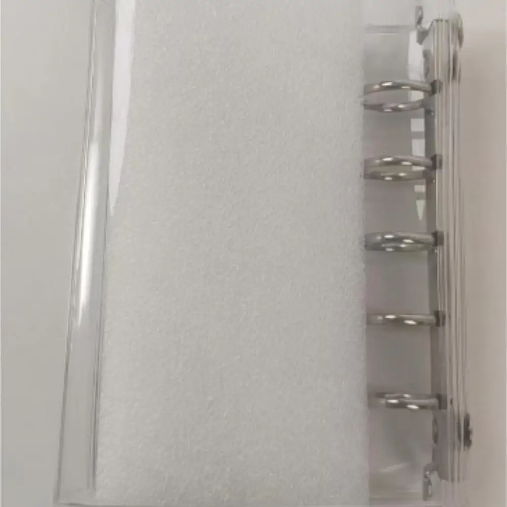 مجلة M5 Binder شفافة، مشبك مزدوج جمالي بسيط، إدراجات آمنة وخفيفة الوزن وقابلة للتخصيص لتخطيط الملاحظات