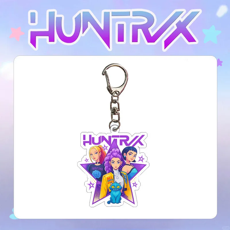 HUNTRIX الساحرة الصيد فريق سلسلة مفاتيح مصنوعة من الأكريليك حقيبة قلادة الملحقات اكسسوارات KPOP المحيط