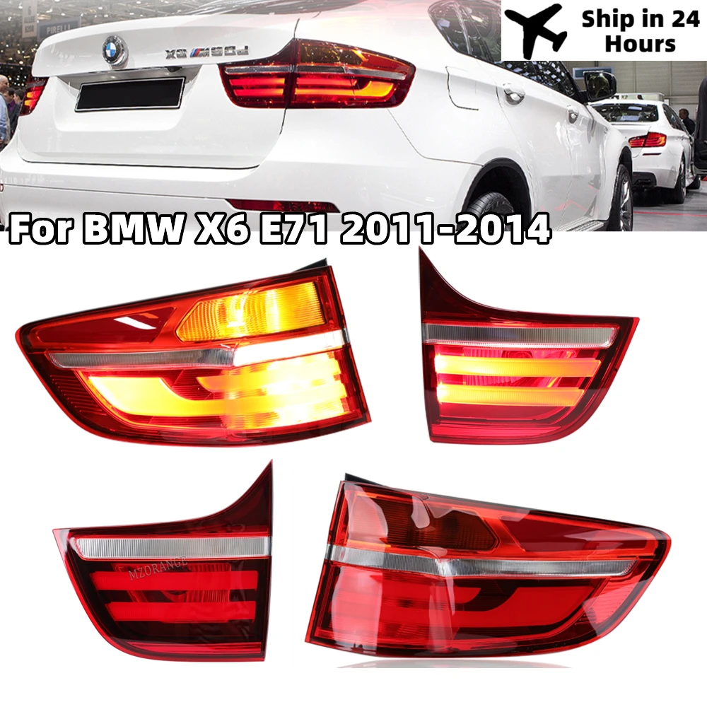 

Rear Tail Light For BMW X6 E71 2011 2012 2013 2014 Brake DRL Turn Signal Lamp reverse Taillamp Car Accessories 7295005 7295006