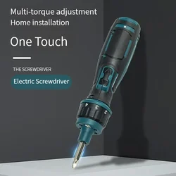 3.6V 1300mAh Ratchet Screwdriver Set Large Torque Manual Electric Screwdriver Straight Handle Mini Electric Drill Hand Tools