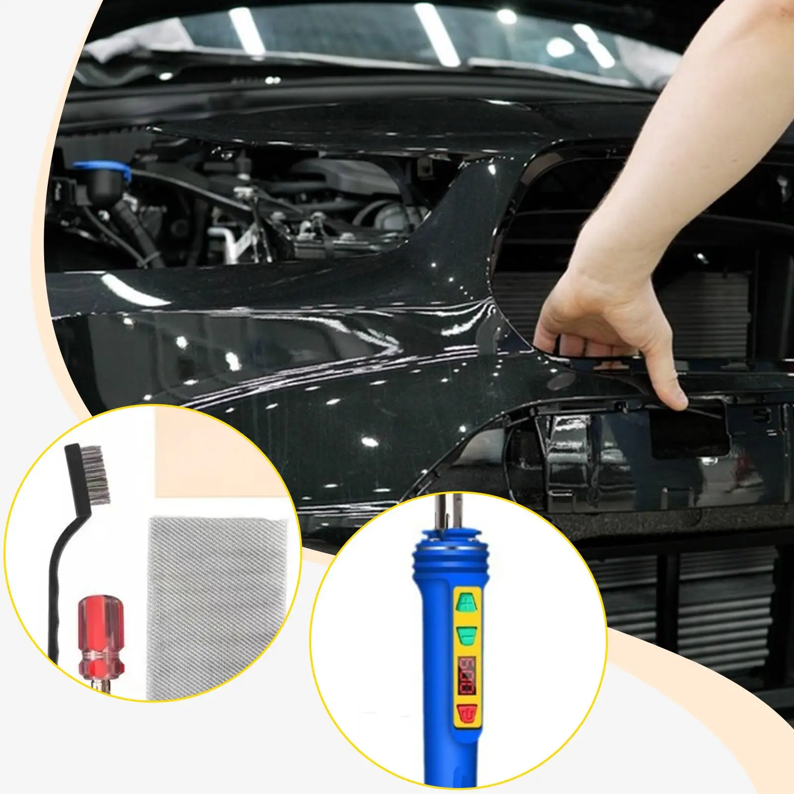 Soldering Iron Kit Repair Kit Digital Display Mini Welder Plastics Welding Machine for Jewelry Electronics Repairs Canoe